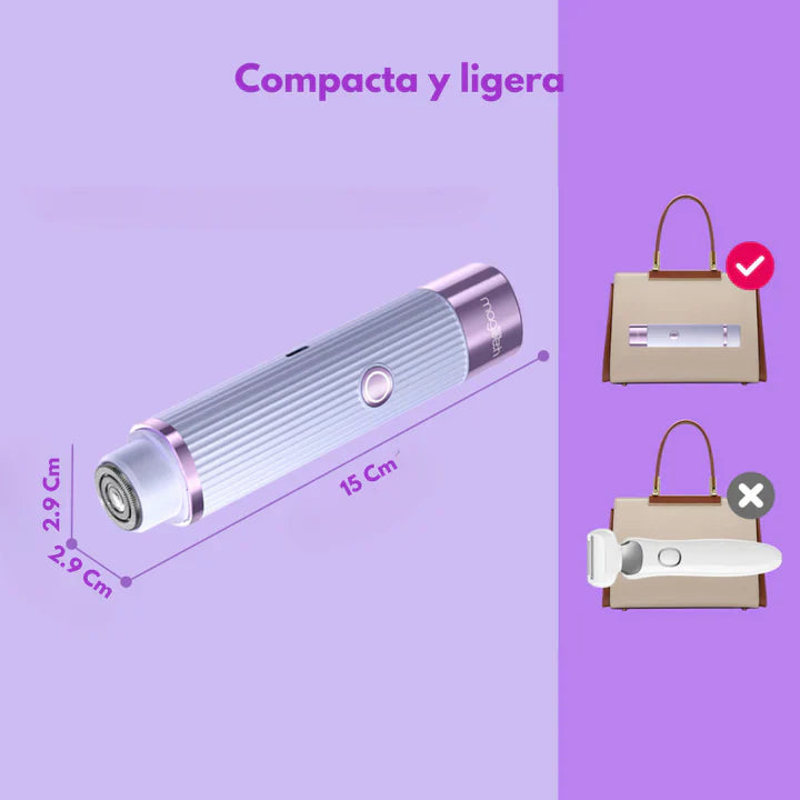 ¡ÚLTIMAS 07 UNIDADES A ESTE PRECIO! AFEITADORA DOBLE CABEZAL RECARGABLE WATERPROOF GLOWSKIN®