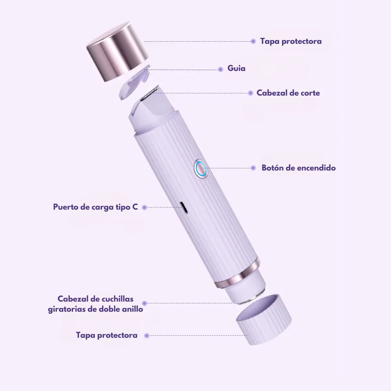 ¡ÚLTIMAS 07 UNIDADES A ESTE PRECIO! AFEITADORA DOBLE CABEZAL RECARGABLE WATERPROOF GLOWSKIN®