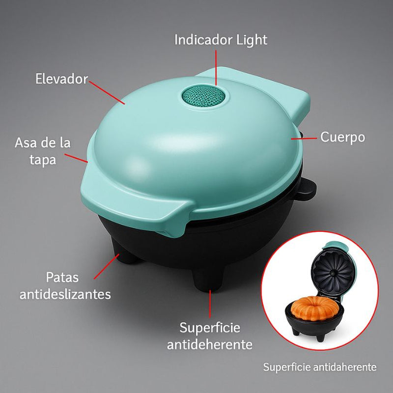 Máquina para Mini Tortas Eléctrica – Fácil, Rápida y Antiadherente para Repostería Casera